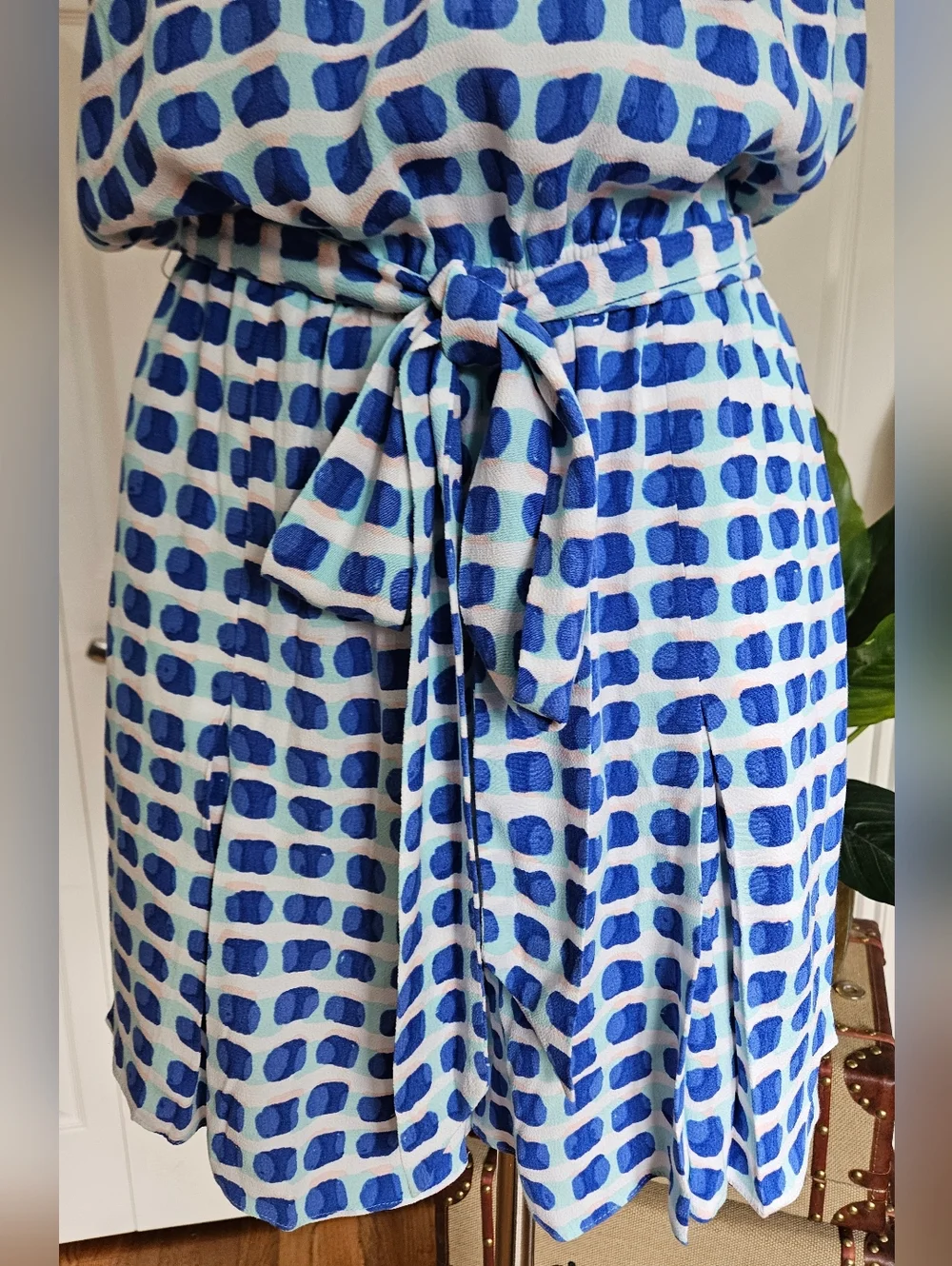 NWT Kate Spade Island Stamp Geometric Romper Preppy Summer Resortwear Size L